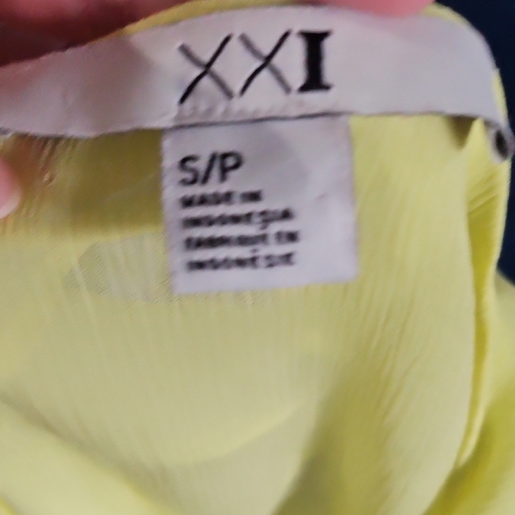 Women's Ruffled Yellow Top - Picture 5 of 5